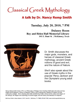 Classical Greek Mythology - Dr. Nancy Remp Smith