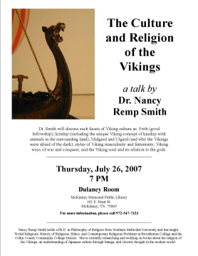 The Culture and Religion of the Vikings - Dr. Nancy Remp Smith